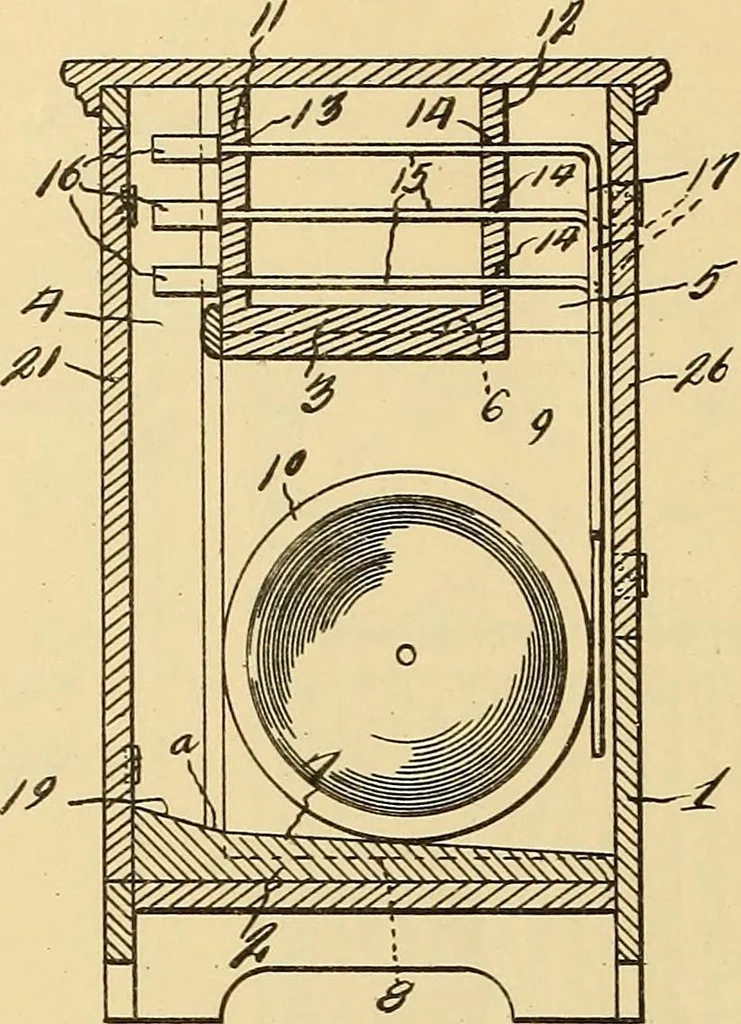 An illustration from [Graphophone patents], 1878, leaf 853