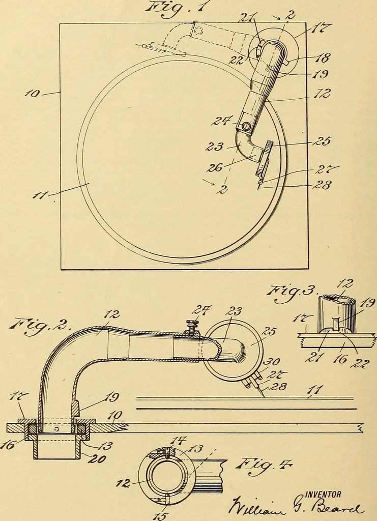 An illustration from [Graphophone patents], 1878, leaf 857
