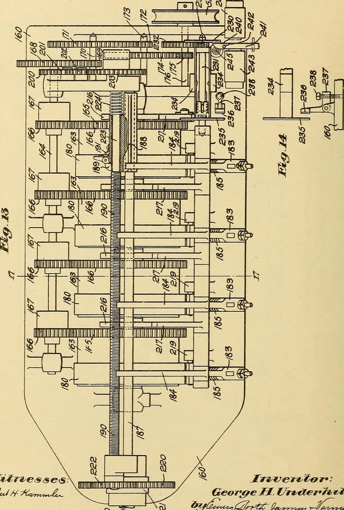An illustration from [Graphophone patents], 1878, leaf 873