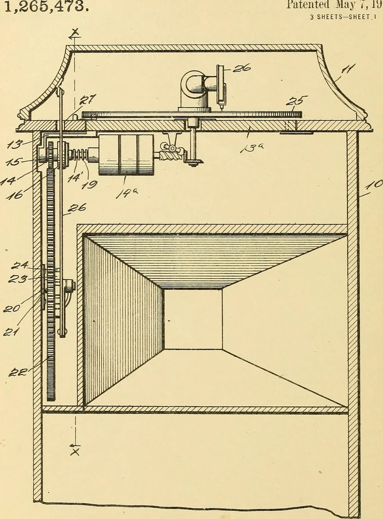 An illustration from [Graphophone patents], 1878, leaf 929