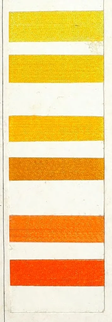 An illustration from "Grasselli dyes" & "Bayers dyes.", 1910, leaf 9