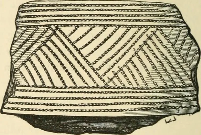 An illustration from Grave-mounds and their contents; a manual of archaeology, as exemplified in the burials of the Celtic, the Romano-British, and the Anglo-Saxon periods, 1870, leaf 116