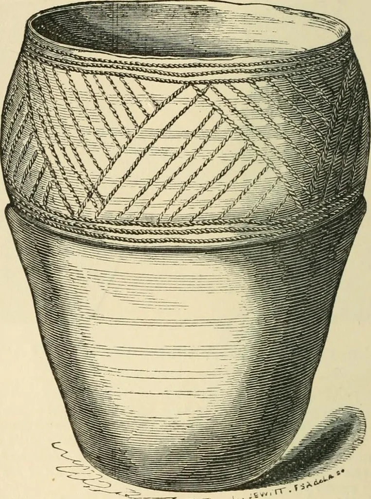 An illustration from Grave-mounds and their contents; a manual of archaeology, as exemplified in the burials of the Celtic, the Romano-British, and the Anglo-Saxon periods, 1870, leaf 122