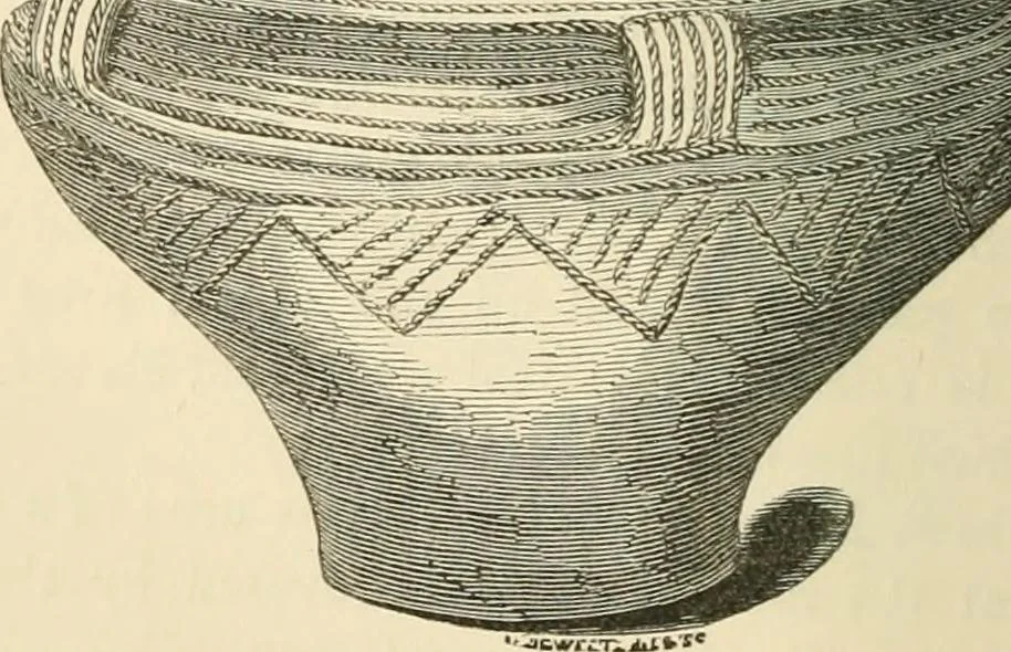 An illustration from Grave-mounds and their contents; a manual of archaeology, as exemplified in the burials of the Celtic, the Romano-British, and the Anglo-Saxon periods, 1870, leaf 130