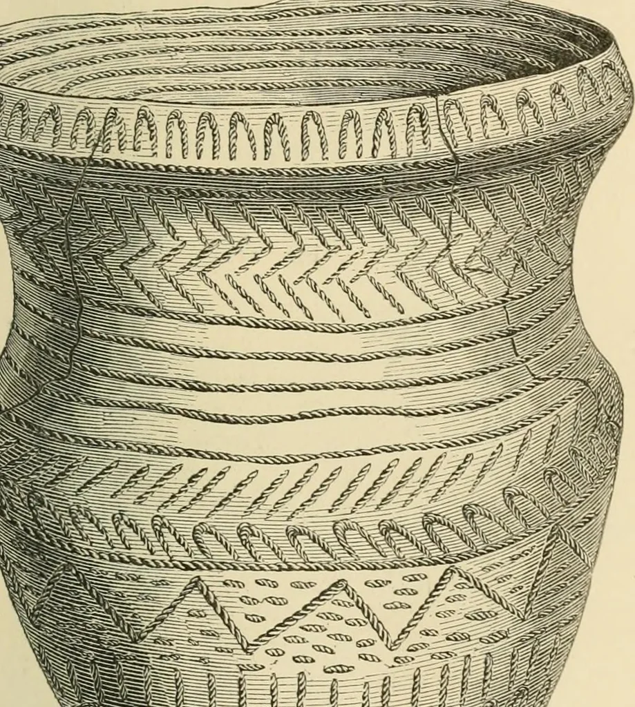 An illustration from Grave-mounds and their contents; a manual of archaeology, as exemplified in the burials of the Celtic, the Romano-British, and the Anglo-Saxon periods, 1870, leaf 133