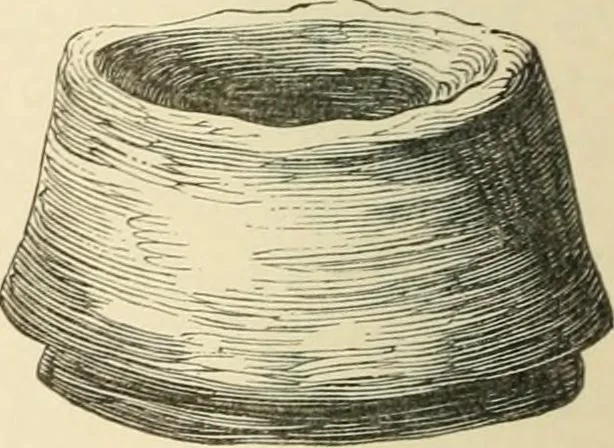 An illustration from Grave-mounds and their contents; a manual of archaeology, as exemplified in the burials of the Celtic, the Romano-British, and the Anglo-Saxon periods, 1870, leaf 136