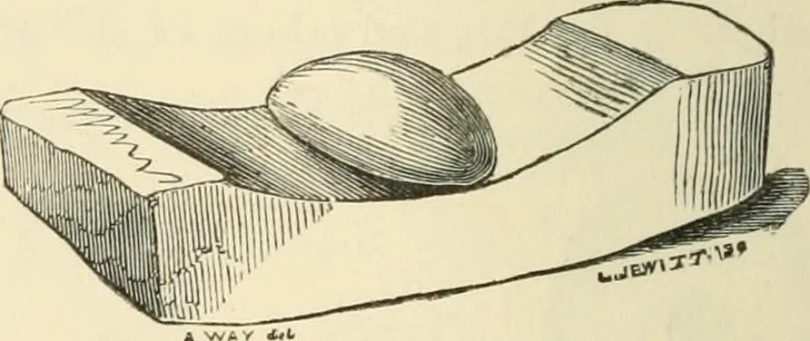 An illustration from Grave-mounds and their contents; a manual of archaeology, as exemplified in the burials of the Celtic, the Romano-British, and the Anglo-Saxon periods, 1870, leaf 144