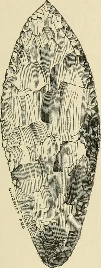 An illustration from Grave-mounds and their contents; a manual of archaeology, as exemplified in the burials of the Celtic, the Romano-British, and the Anglo-Saxon periods, 1870, leaf 147