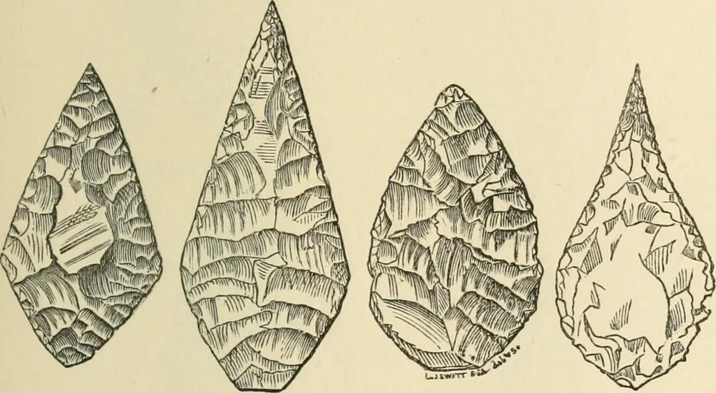An illustration from Grave-mounds and their contents; a manual of archaeology, as exemplified in the burials of the Celtic, the Romano-British, and the Anglo-Saxon periods, 1870, leaf 149