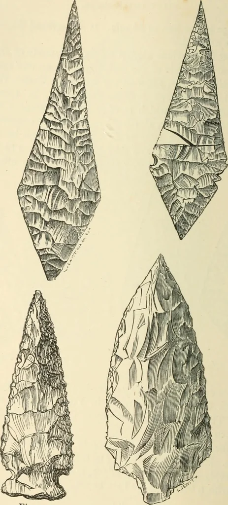 An illustration from Grave-mounds and their contents; a manual of archaeology, as exemplified in the burials of the Celtic, the Romano-British, and the Anglo-Saxon periods, 1870, leaf 150