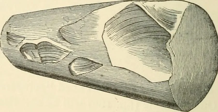 An illustration from Grave-mounds and their contents; a manual of archaeology, as exemplified in the burials of the Celtic, the Romano-British, and the Anglo-Saxon periods, 1870, leaf 152