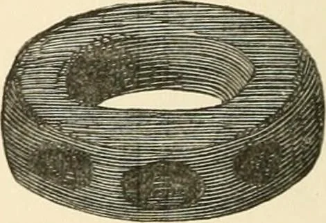 An illustration from Grave-mounds and their contents; a manual of archaeology, as exemplified in the burials of the Celtic, the Romano-British, and the Anglo-Saxon periods, 1870, leaf 156