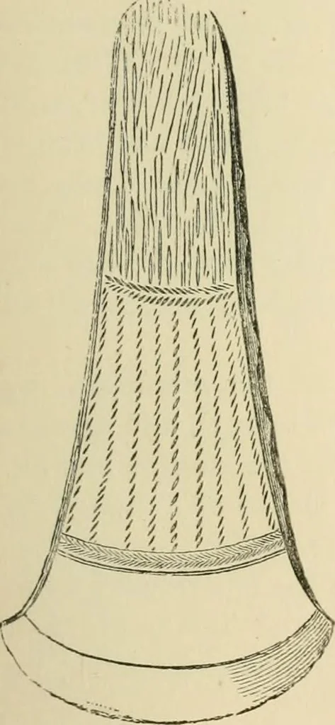 An illustration from Grave-mounds and their contents; a manual of archaeology, as exemplified in the burials of the Celtic, the Romano-British, and the Anglo-Saxon periods, 1870, leaf 159
