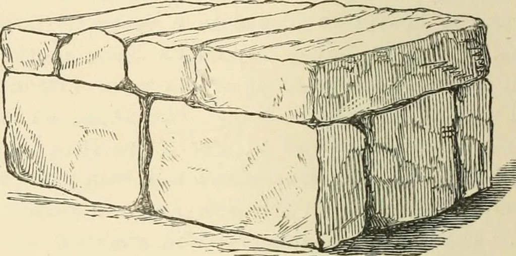 An illustration from Grave-mounds and their contents; a manual of archaeology, as exemplified in the burials of the Celtic, the Romano-British, and the Anglo-Saxon periods, 1870, leaf 174