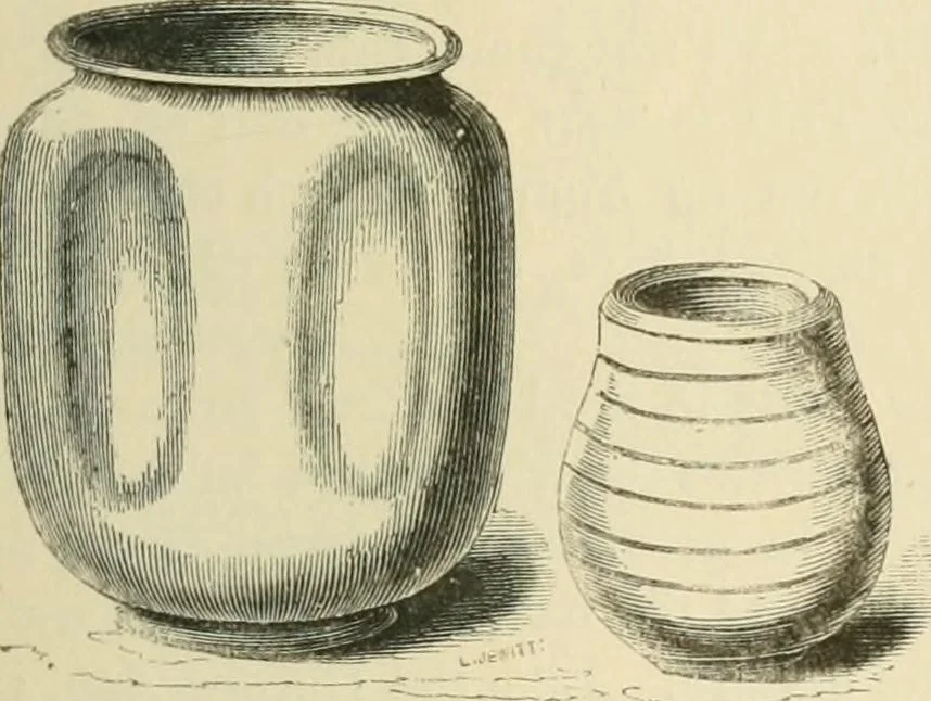 An illustration from Grave-mounds and their contents; a manual of archaeology, as exemplified in the burials of the Celtic, the Romano-British, and the Anglo-Saxon periods, 1870, leaf 191