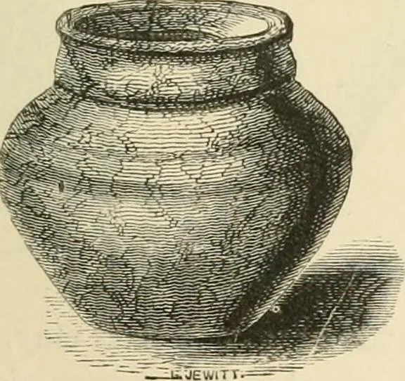 An illustration from Grave-mounds and their contents; a manual of archaeology, as exemplified in the burials of the Celtic, the Romano-British, and the Anglo-Saxon periods, 1870, leaf 197