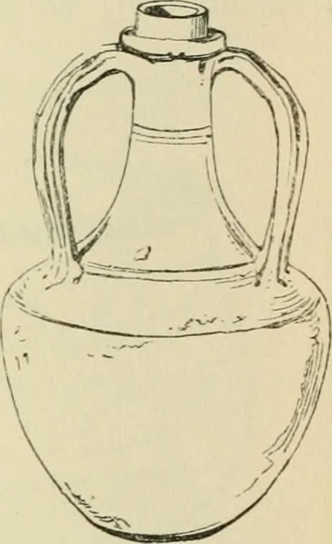 An illustration from Grave-mounds and their contents; a manual of archaeology, as exemplified in the burials of the Celtic, the Romano-British, and the Anglo-Saxon periods, 1870, leaf 202