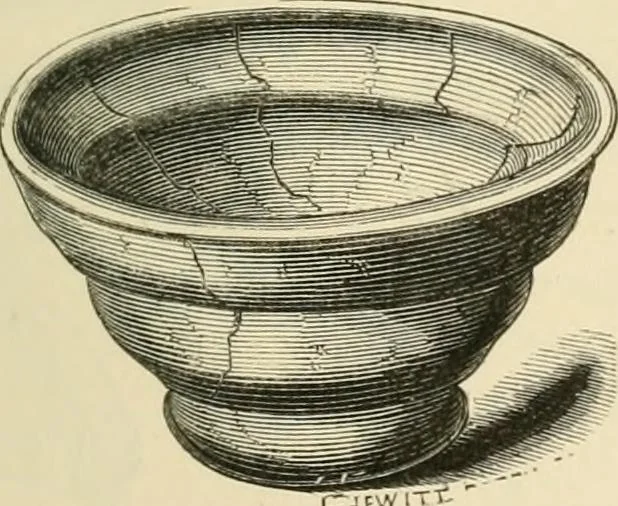 An illustration from Grave-mounds and their contents; a manual of archaeology, as exemplified in the burials of the Celtic, the Romano-British, and the Anglo-Saxon periods, 1870, leaf 205
