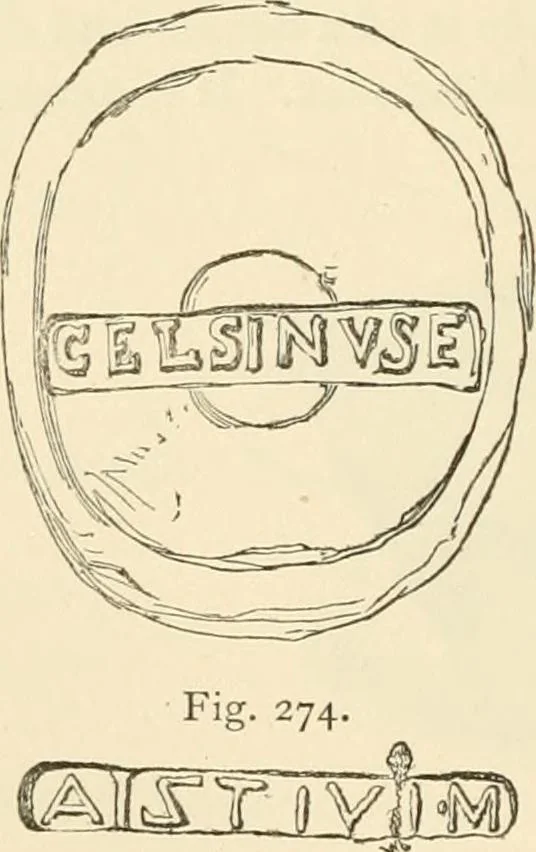 An illustration from Grave-mounds and their contents; a manual of archaeology, as exemplified in the burials of the Celtic, the Romano-British, and the Anglo-Saxon periods, 1870, leaf 206