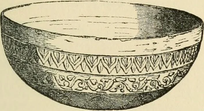 An illustration from Grave-mounds and their contents; a manual of archaeology, as exemplified in the burials of the Celtic, the Romano-British, and the Anglo-Saxon periods, 1870, leaf 209