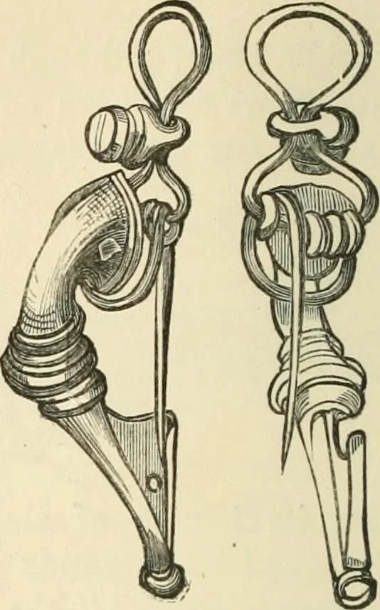 An illustration from Grave-mounds and their contents; a manual of archaeology, as exemplified in the burials of the Celtic, the Romano-British, and the Anglo-Saxon periods, 1870, leaf 224