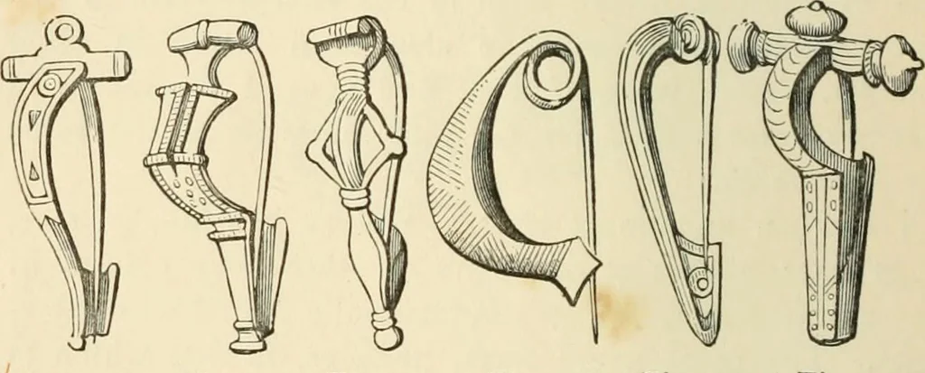 An illustration from Grave-mounds and their contents; a manual of archaeology, as exemplified in the burials of the Celtic, the Romano-British, and the Anglo-Saxon periods, 1870, leaf 224