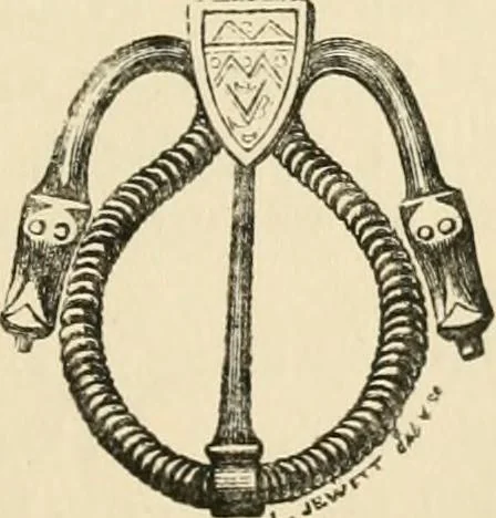 An illustration from Grave-mounds and their contents; a manual of archaeology, as exemplified in the burials of the Celtic, the Romano-British, and the Anglo-Saxon periods, 1870, leaf 225