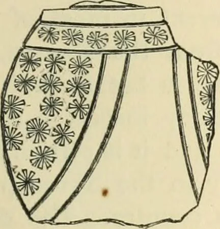 An illustration from Grave-mounds and their contents; a manual of archaeology, as exemplified in the burials of the Celtic, the Romano-British, and the Anglo-Saxon periods, 1870, leaf 257
