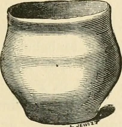 An illustration from Grave-mounds and their contents; a manual of archaeology, as exemplified in the burials of the Celtic, the Romano-British, and the Anglo-Saxon periods, 1870, leaf 257