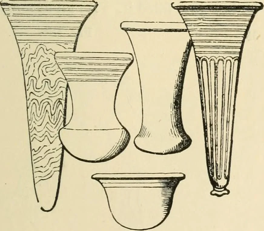 An illustration from Grave-mounds and their contents; a manual of archaeology, as exemplified in the burials of the Celtic, the Romano-British, and the Anglo-Saxon periods, 1870, leaf 259