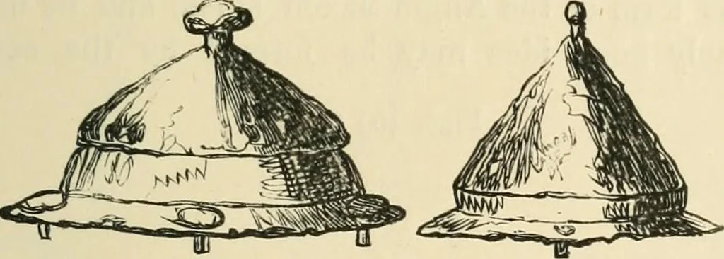 An illustration from Grave-mounds and their contents; a manual of archaeology, as exemplified in the burials of the Celtic, the Romano-British, and the Anglo-Saxon periods, 1870, leaf 277