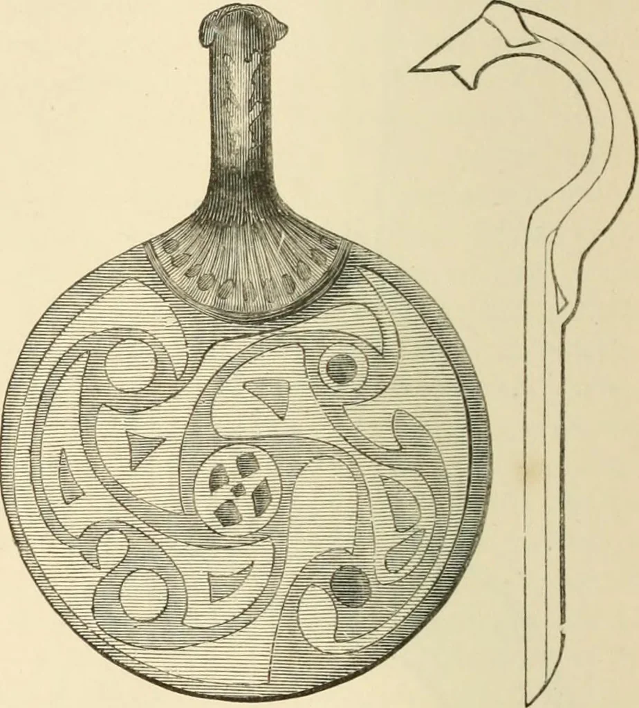 An illustration from Grave-mounds and their contents; a manual of archaeology, as exemplified in the burials of the Celtic, the Romano-British, and the Anglo-Saxon periods, 1870, leaf 290