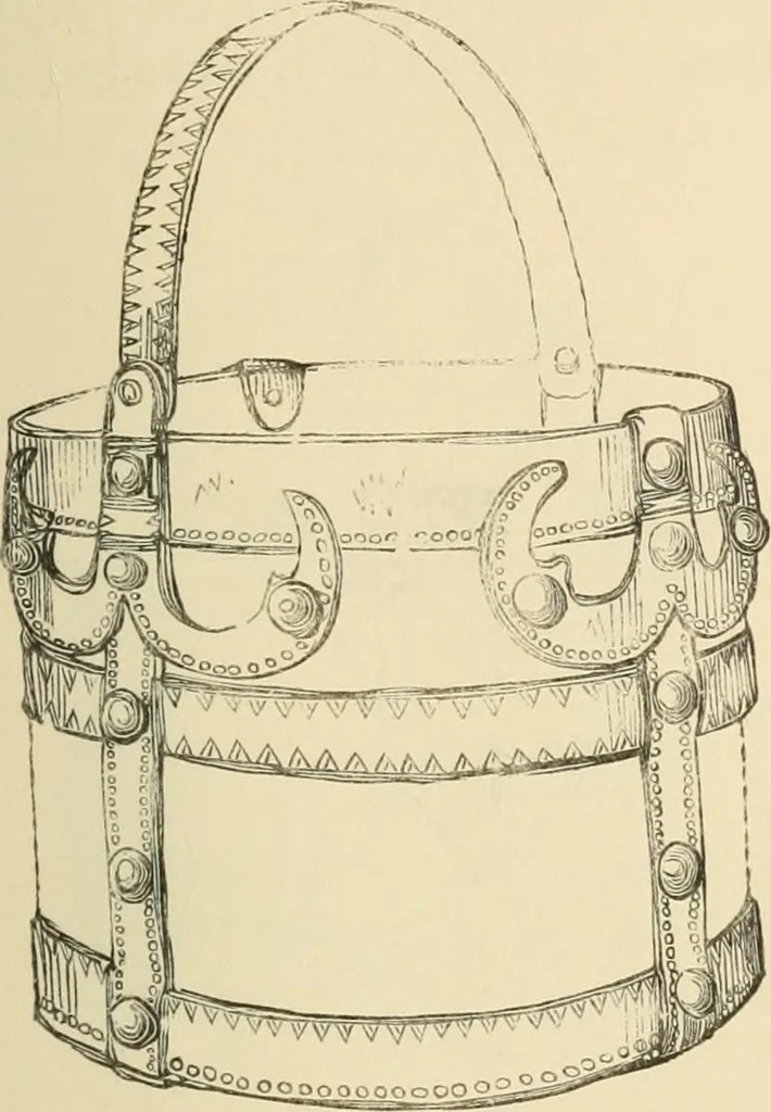 An illustration from Grave-mounds and their contents; a manual of archaeology, as exemplified in the burials of the Celtic, the Romano-British, and the Anglo-Saxon periods, 1870, leaf 311