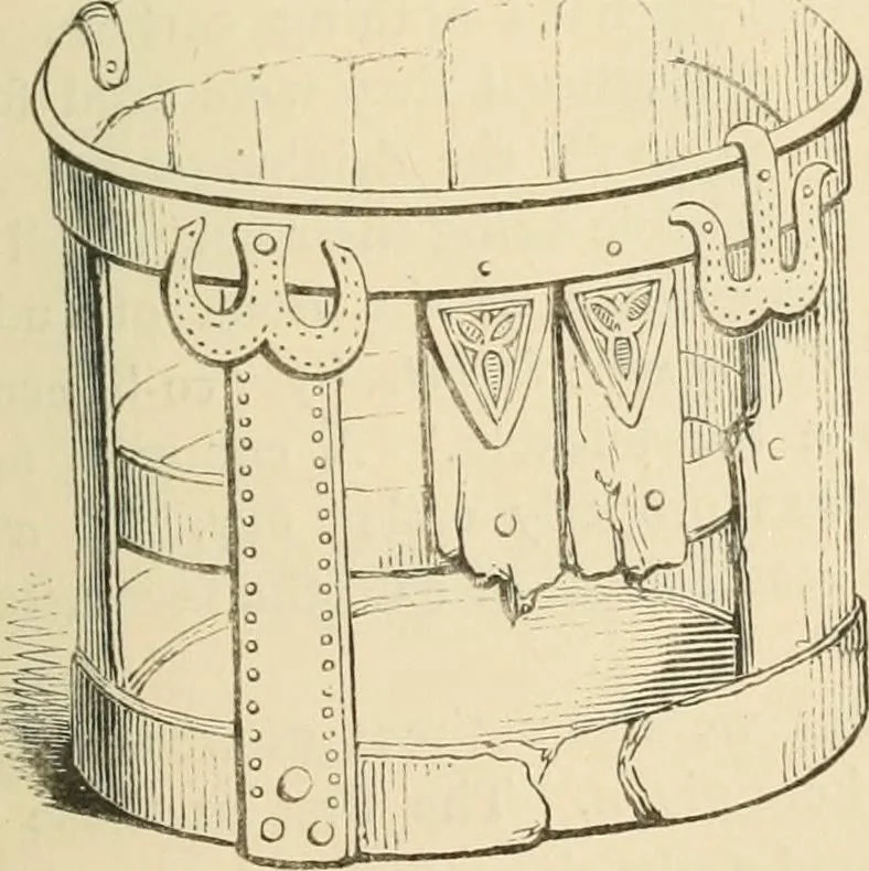An illustration from Grave-mounds and their contents; a manual of archaeology, as exemplified in the burials of the Celtic, the Romano-British, and the Anglo-Saxon periods, 1870, leaf 311