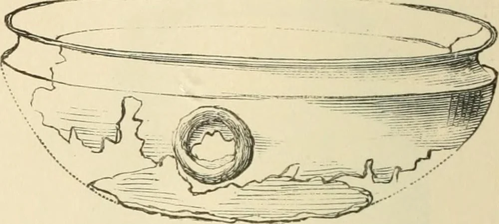 An illustration from Grave-mounds and their contents; a manual of archaeology, as exemplified in the burials of the Celtic, the Romano-British, and the Anglo-Saxon periods, 1870, leaf 314