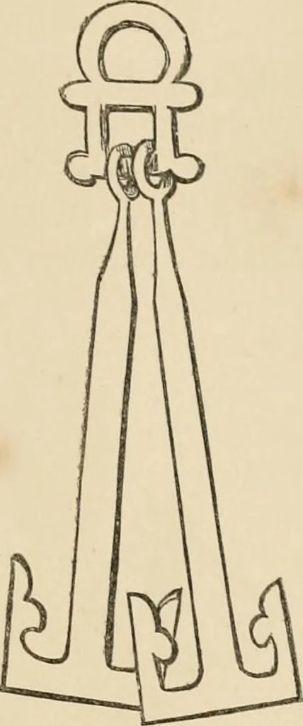 An illustration from Grave-mounds and their contents; a manual of archaeology, as exemplified in the burials of the Celtic, the Romano-British, and the Anglo-Saxon periods, 1870, leaf 321