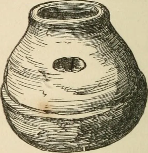 An illustration from Grave-mounds and their contents; a manual of archaeology, as exemplified in the burials of the Celtic, the Romano-British, and the Anglo-Saxon periods, 1870, leaf 326
