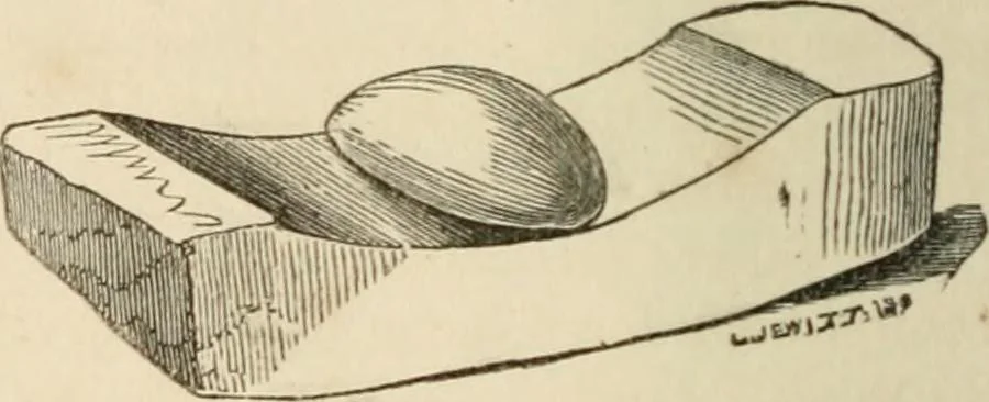 An illustration from Grave-mounds and their contents; a manual of archaeology, as exemplified in the burials of the Celtic, the Romano-British, and the Anglo-Saxon periods, 1870, leaf 326