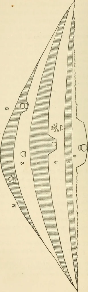 An illustration from Grave-mounds and their contents; a manual of archaeology, as exemplified in the burials of the Celtic, the Romano-British, and the Anglo-Saxon periods, 1870, leaf 38