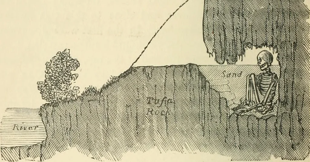 An illustration from Grave-mounds and their contents; a manual of archaeology, as exemplified in the burials of the Celtic, the Romano-British, and the Anglo-Saxon periods, 1870, leaf 58