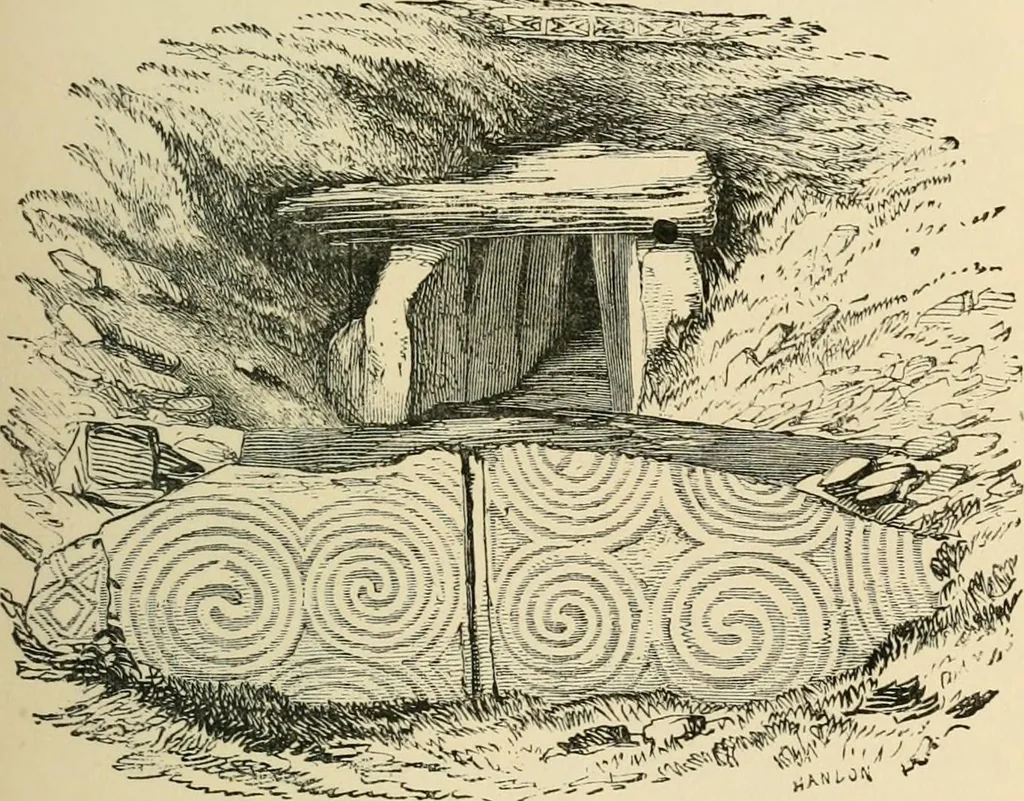 An illustration from Grave-mounds and their contents; a manual of archaeology, as exemplified in the burials of the Celtic, the Romano-British, and the Anglo-Saxon periods, 1870, leaf 87