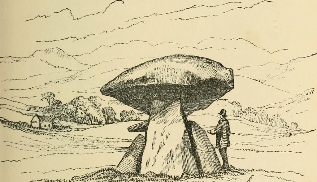 An illustration from Grave-mounds and their contents; a manual of archaeology, as exemplified in the burials of the Celtic, the Romano-British, and the Anglo-Saxon periods, 1870, leaf 91