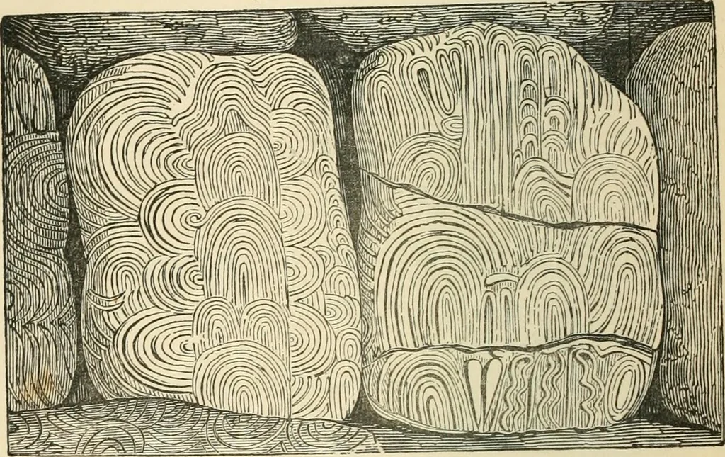 An illustration from Grave-mounds and their contents; a manual of archaeology, as exemplified in the burials of the Celtic, the Romano-British, and the Anglo-Saxon periods, 1870, leaf 96