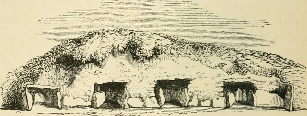 An illustration from Grave-mounds and their contents; a manual of archaeology, as exemplified in the burials of the Celtic, the Romano-British, and the Anglo-Saxon periods, 1870, leaf 98