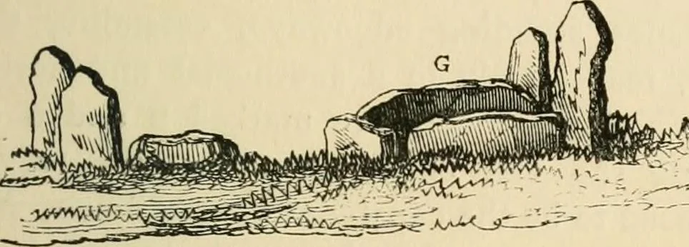 An illustration from Grave-mounds and their contents; a manual of archaeology, as exemplified in the burials of the Celtic, the Romano-British, and the Anglo-Saxon periods, 1870, leaf 99