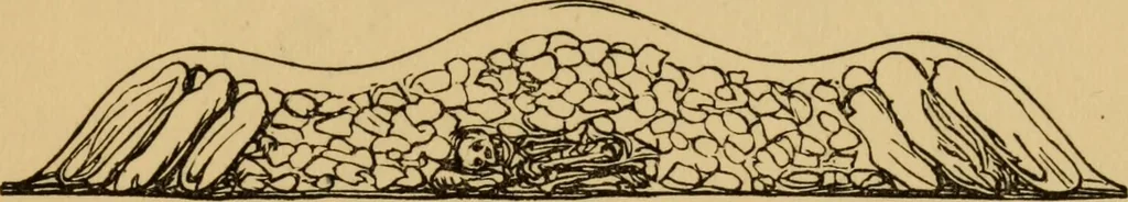 An illustration from Grave-mounds and their contents; a manual of archaeology, as exemplified in the burials of the Celtic, the Romano-British, and the Anglo-Saxon periods, 1870, leaf 103
