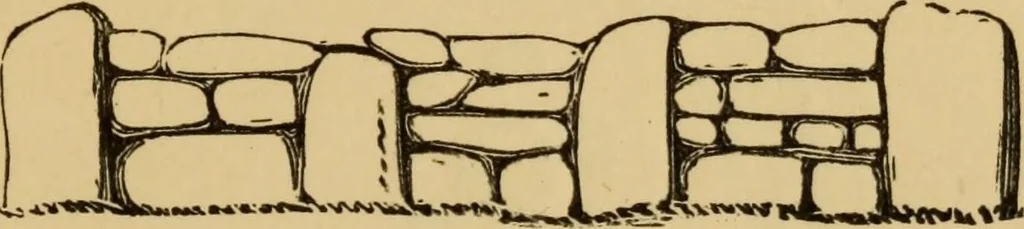 An illustration from Grave-mounds and their contents; a manual of archaeology, as exemplified in the burials of the Celtic, the Romano-British, and the Anglo-Saxon periods, 1870, leaf 105
