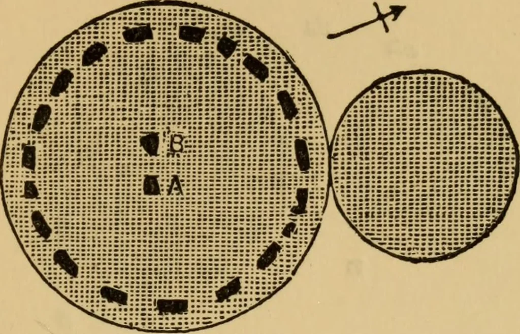 An illustration from Grave-mounds and their contents; a manual of archaeology, as exemplified in the burials of the Celtic, the Romano-British, and the Anglo-Saxon periods, 1870, leaf 109