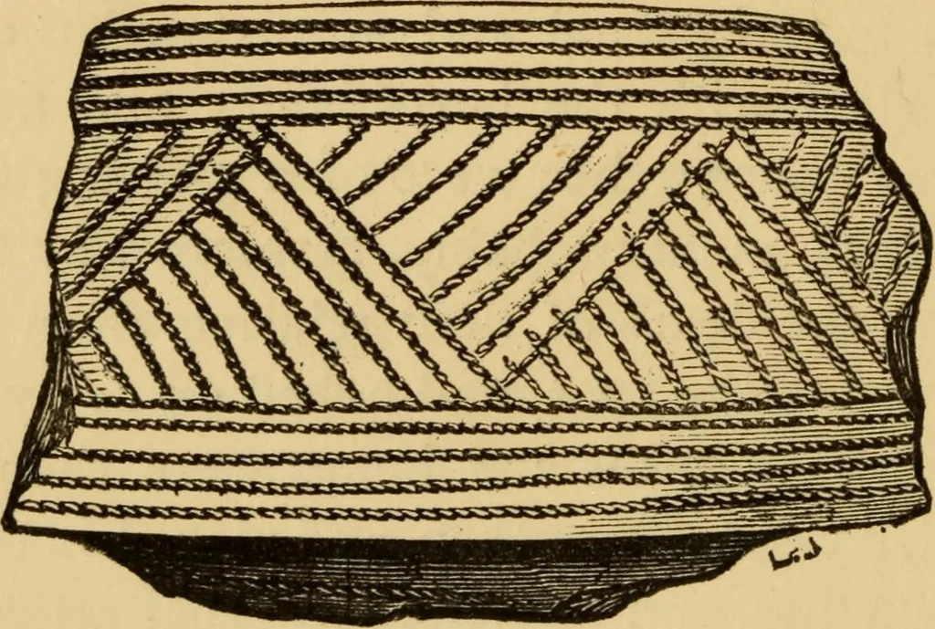 An illustration from Grave-mounds and their contents; a manual of archaeology, as exemplified in the burials of the Celtic, the Romano-British, and the Anglo-Saxon periods, 1870, leaf 116