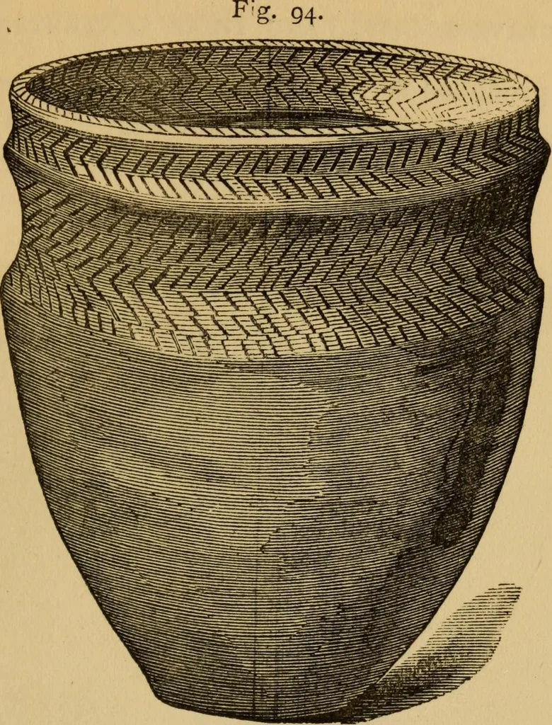 An illustration from Grave-mounds and their contents; a manual of archaeology, as exemplified in the burials of the Celtic, the Romano-British, and the Anglo-Saxon periods, 1870, leaf 123